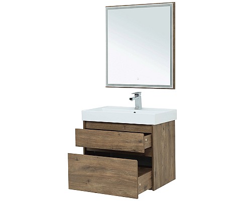 Комплект мебели для ванной Aquanet Nova Lite 75 254218 подвесной Дуб рустикальный