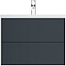 Тумба под раковину AM.PM Gem 75 M90FHX07522GM подвесная Графит матовый