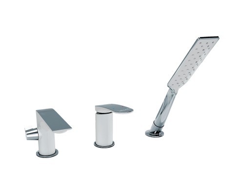 Смеситель на борт ванны Radomir Эдельвейс 1-27-0-0-0-626 Хром Белый