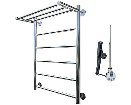 Электрический полотенцесушитель Тругор Аспект 1 элТЭН 80x50 с полкой Хром