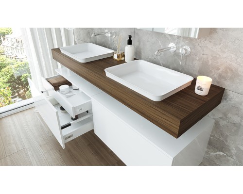 Столешница под раковину Velvex Unique Unit 160 st.UNI.160-628 Дуб карпентер