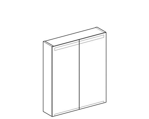 Зеркальный шкаф Geberit Option 60 500.582.00.1 Белый