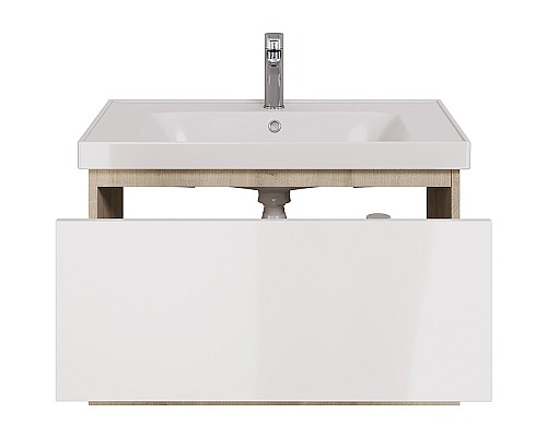 Тумба под раковину Dreja Perfecto 90 99.0813 подвесная Дуб эврика Белый