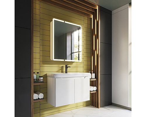 Тумба под раковину Dreja Q Plus (D) 70 99.1005 подвесная напольная Белый