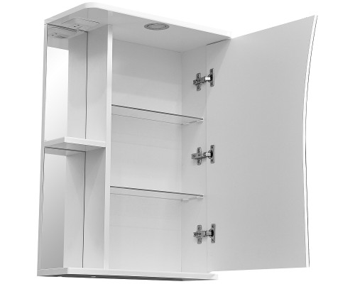 Зеркальный шкаф Stella Polar Волна Винчи 50 SP-00000034 с подсветкой Белый