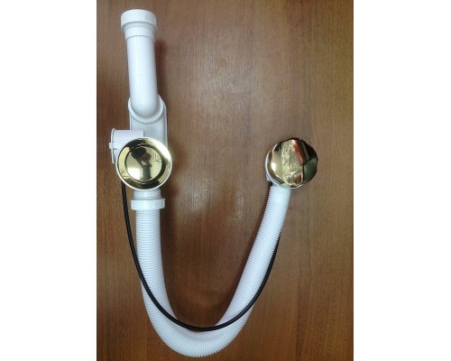 Слив-перелив Alcaplast A55GOLD-RU-01 полуавтомат Золото