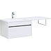 Тумба с раковиной Aquanet Токио 130 L 239217 подвесная Белая