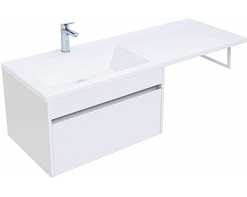 Тумба с раковиной Aquanet Токио 130 L 239217 подвесная Белая