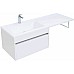 Тумба с раковиной Aquanet Токио 130 L 239217 подвесная Белая
