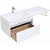 Тумба с раковиной Aquanet Токио 130 L 239217 подвесная Белая