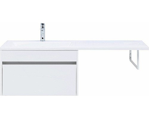 Тумба с раковиной Aquanet Токио 130 L 239217 подвесная Белая