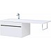 Тумба с раковиной Aquanet Токио 130 L 239217 подвесная Белая