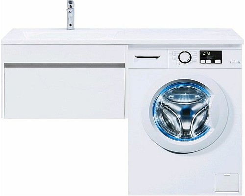 Тумба с раковиной Aquanet Токио 130 L 239217 подвесная Белая