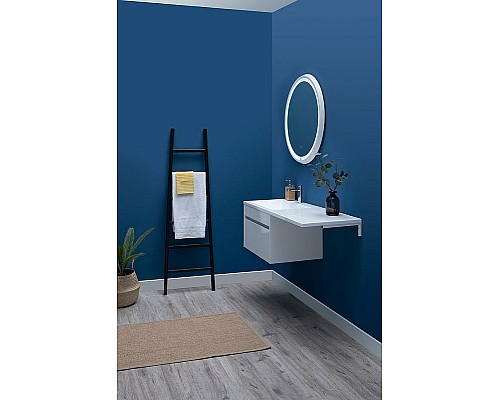 Тумба с раковиной Aquanet Токио 130 L 239217 подвесная Белая