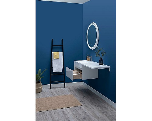 Тумба с раковиной Aquanet Токио 130 L 239217 подвесная Белая