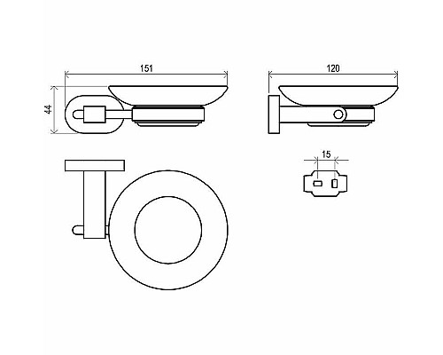 Набор аксессуаров Ravak Chrome 70508025 Хром