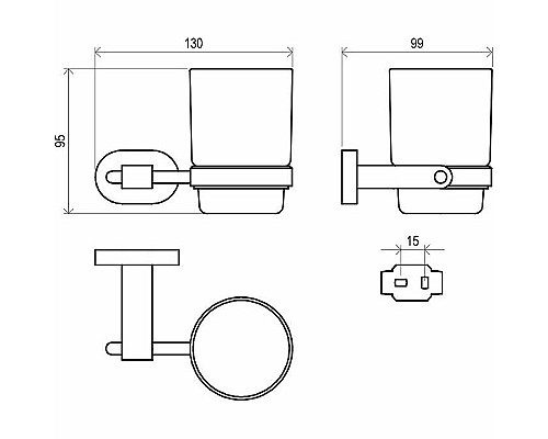 Набор аксессуаров Ravak Chrome 70508025 Хром