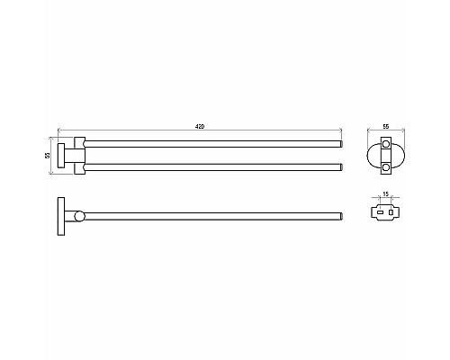 Набор аксессуаров Ravak Chrome 70508025 Хром