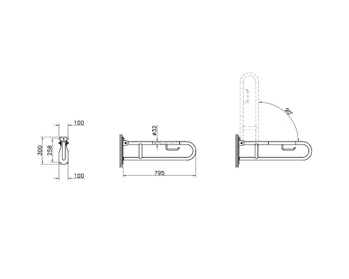 Поручень Vitra Arkitekt Хром