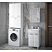 Стойка над стиральной машиной Corozo Денвер 65 SP-00000562 с бельевой корзиной Белая