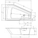 Акриловая ванна Riho Rething Space 180х110 L B116001005 (BR1800500000000) без гидромассажа