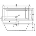 Акриловая ванна Riho Rething Cubic 180х80 B106001005 (BR0800500000000) без гидромассажа