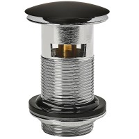 Донный клапан Wirquin Black touch click-clack Черный