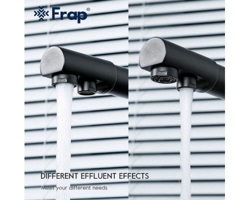 Смеситель для кухни Frap F4352-6 Черный матовый