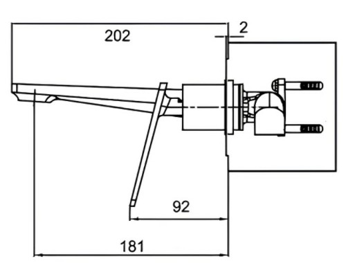 Смеситель для раковины Frap F1057-22 Черный матовый Хром
