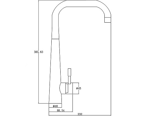 Смеситель для кухни ZorG Steel Hammer SH 5183 INOX Нержавеющая сталь