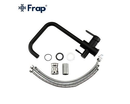 Смеситель для кухни Frap H801 F43801-6 Черный матовый