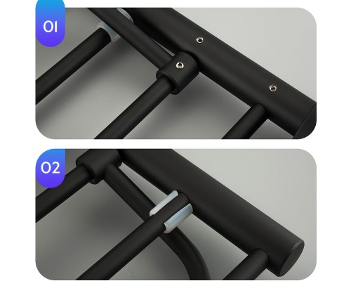 Полка для полотенец Frap F302 Черная матовая