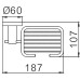 Мыльница Frap F302 Черная матовая