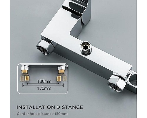 Гигиенический душ со смесителем Gappo G07 G2007 Хром