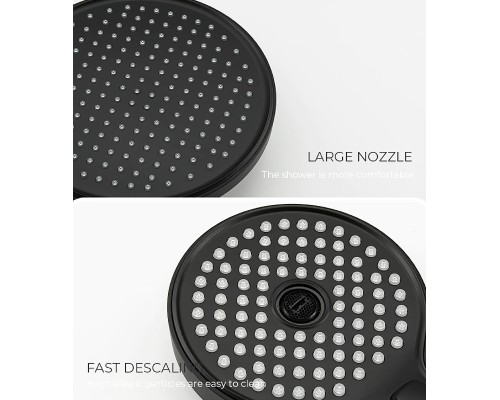 Душевая система Gappo G03-6 G2403-6 Черная матовая Хром