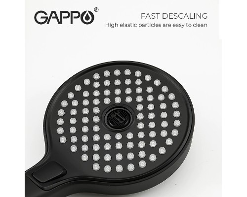 Душевая система Gappo G03-6 G2403-6 Черная матовая Хром