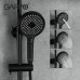 Душевая система Gappo G03-6 G2403-6 Черная матовая Хром