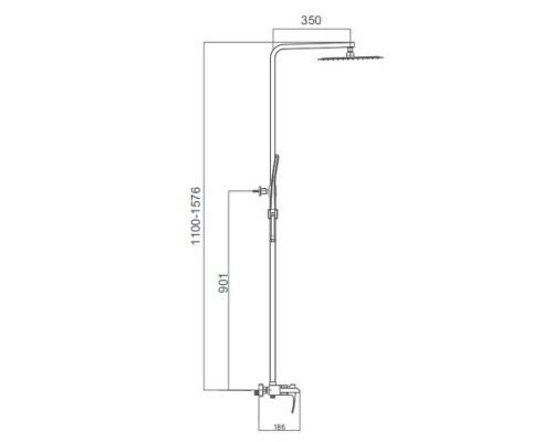 Душевая система Gappo G07 G2407-20 Хром