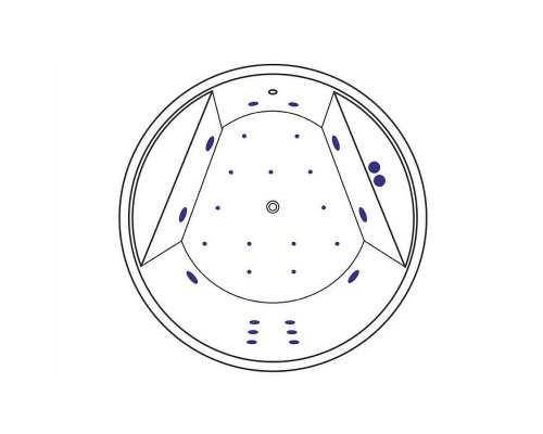 Акриловая ванна Excellent Great Arc 160x160 WAEX.GRE16.ULTRA.CR с гидромассажем