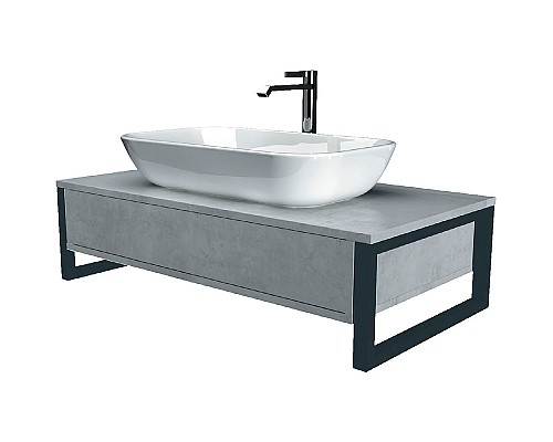 Тумба под раковину 1MarKa Grunge Loft 70П Ц0000015938 подвесная Бетон светлый