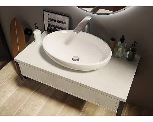 Тумба под раковину 1MarKa Grunge Loft 70П Ц0000015938 подвесная Бетон светлый