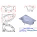 Ванна из искусственного камня Astra Form Тиора 155х105 L 01010023 без гидромассажа