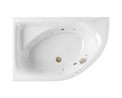 Акриловая ванна Excellent Aquarella 150x100 L WAEX.ARL15.SOFT.BR с гидромассажем