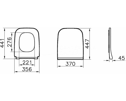 Сиденье для унитаза Vitra Shift 191-003-009 Белое с Микролифтом