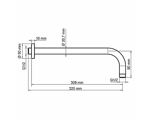 Душевая система WasserKRAFT А85146 Белая матовая