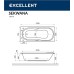 Акриловая ванна Excellent Sekwana 170x75 Soft Бронза с гидромассажем