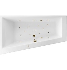 Акриловая ванна Excellent Sfera 170x100 L Relax Бронза с гидромассажем