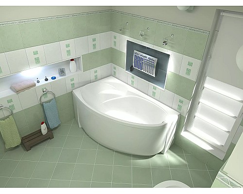 Акриловая ванна Bas Флорида 160x88 L В 00038 без гидромассажа