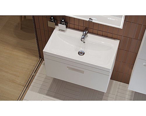 Тумба под раковину Velvex Estea 80 tp.EST.MOD.80.1Y подвесная Белая матовая