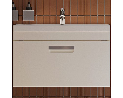 Тумба под раковину Velvex Estea 80 tp.EST.MOD.80.1Y подвесная Белая матовая